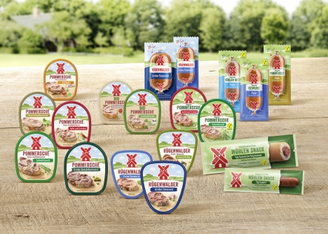 Rügenwalder erstrahlt im neuen Packungs-Design - Rügenwalder hat sich von Roman Klis Design einen neuen Packungs-Auftritt schneidern lassen - Foto: Rügenwalder